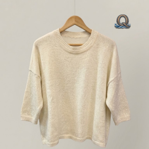 Remeron Merino Crudo con Lúrex Plata "A Brillar Mi Amor"